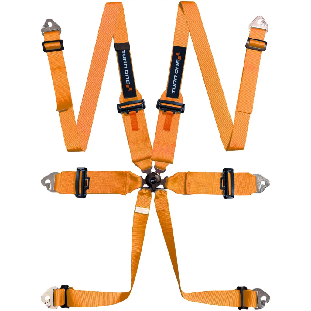 Star 6-point Harness FIA 8853-2016 Orange