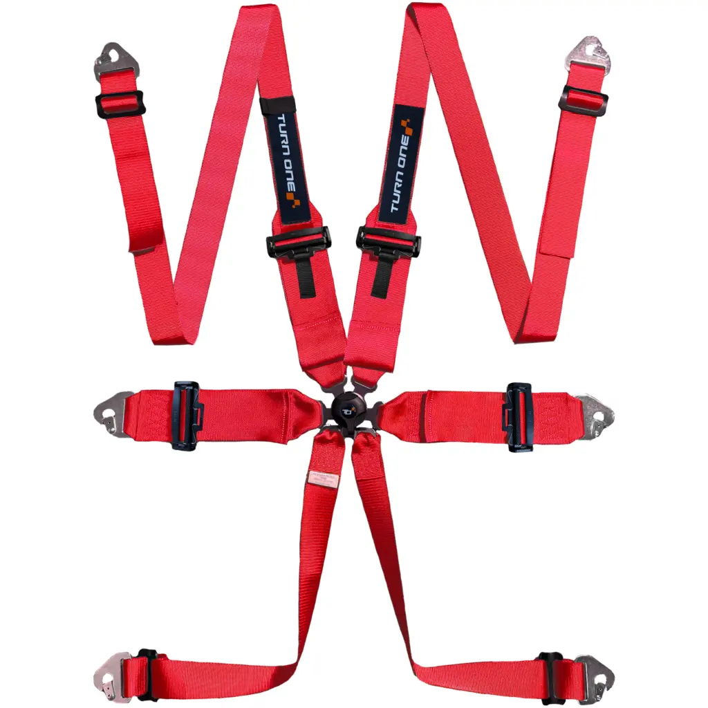 Star 6-point Harness FIA 8853-2016 Red