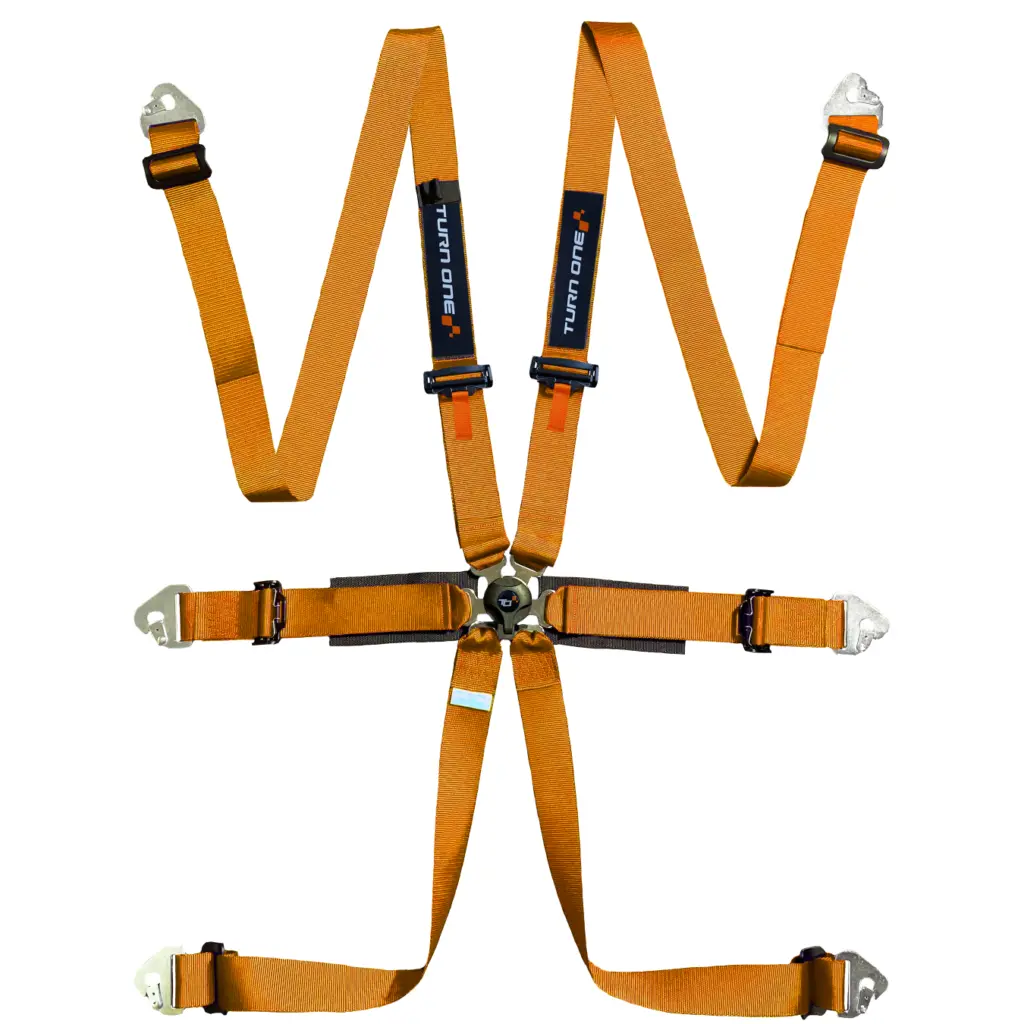 Star Light 6-point Harness FIA 8853-2016 Orange