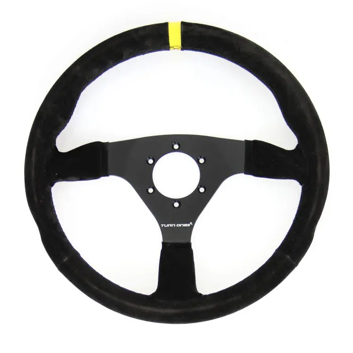 Racing suede steering wheel